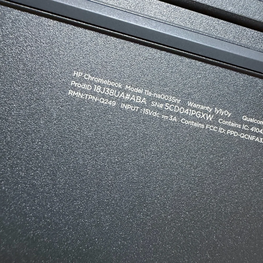HP 11a-na0035nr Chromebook-11.6